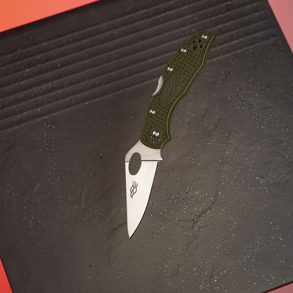 Нож складной карманный Firebird F759M (7.5 см) 440C / G10 нейлон зеленый
